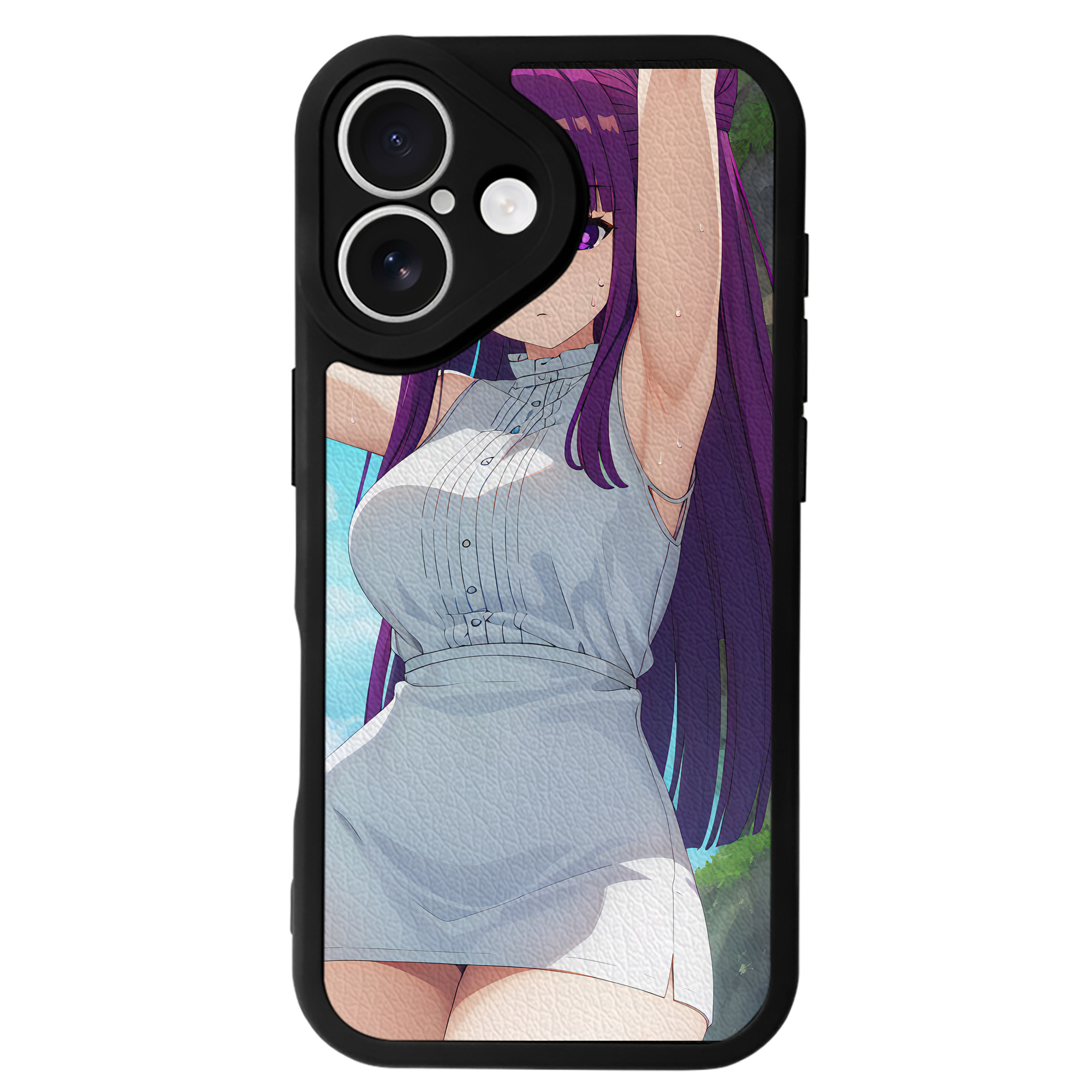 （画像用） 葬送のフリーレン Frieren 【iPhone 16シリーズ対応】シリコンスマホケース（レザー調） 材質：シリコン